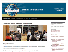 Tablet Screenshot of munich-toastmasters.de